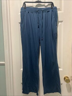 Daniel Buchner Men's Drawstring Blue Relaxed-Fit Pajama/Lounge Pants